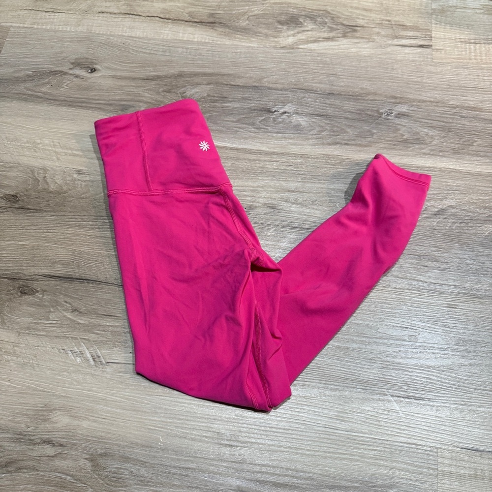 Athleta ultra high rise elation leggings bright pink women's size XS
